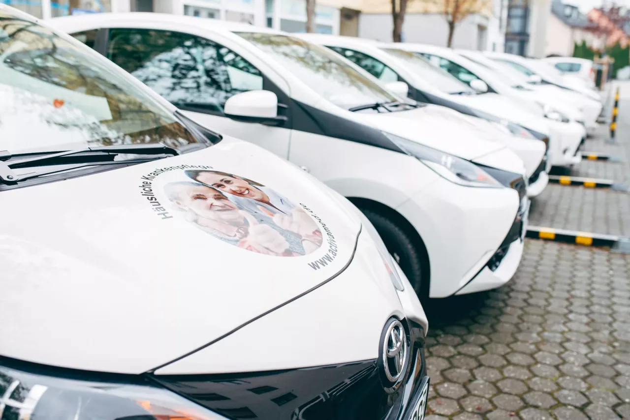 Die Fahrzeugflotte des activamed Pflegedienstes in Sankt Augustin